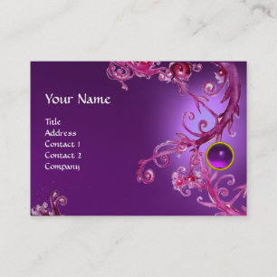 Lila Amethyst des FLORENTINISCHEN BAROCKEN Visitenkarte