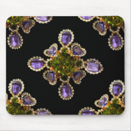 Lila Amethyst Diamonds Emeralds Schmuck Mousepad