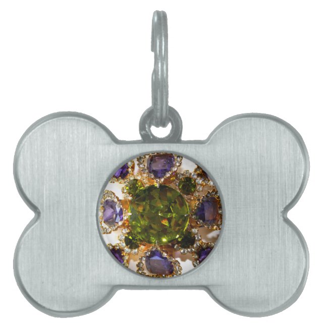 Lila Amethyst Diamonds Emeralds Schmuck Tiermarke (Vorderseite)