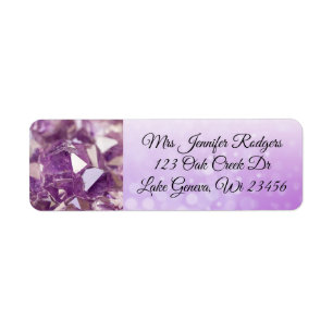 Lila Amethyst-Edelsteine Lila