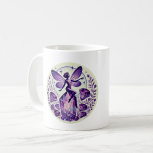Lila Amethyst Fairy Fairies Kaffeetasse