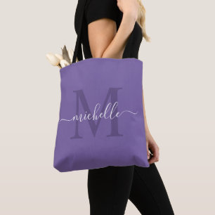Lila Amethyst-Farbe (Name und Anfangsfarbe) Tasche