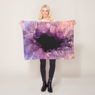 Lila Amethyst Fleecedecke