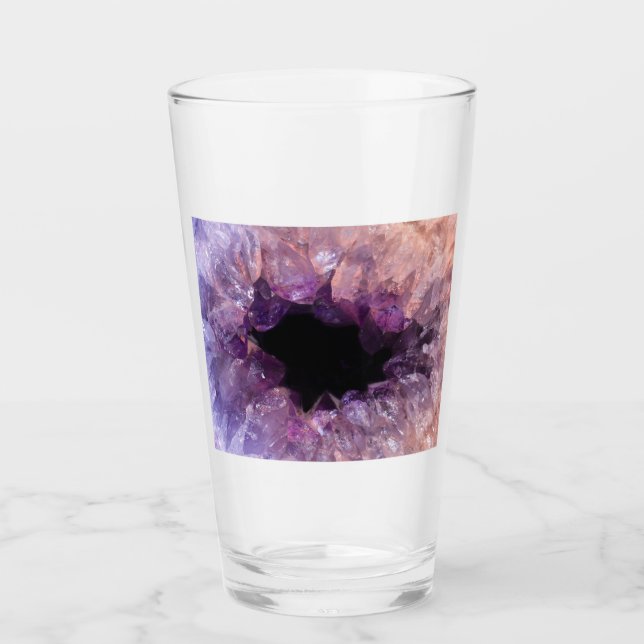 Lila Amethyst Glas (Vorderseite)