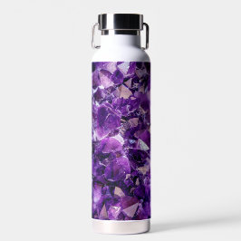 Lila Amethyst Kristallgeode Gemi Wasser Flasche