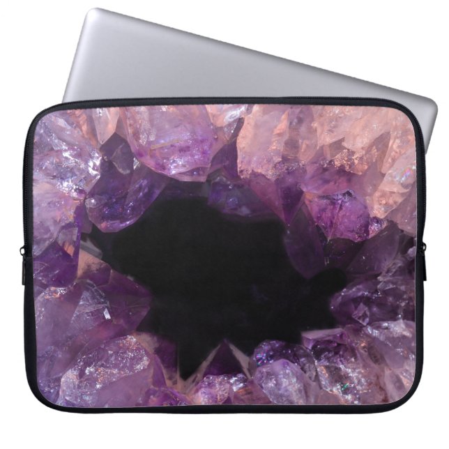 Lila Amethyst Laptopschutzhülle (Vorderseite)