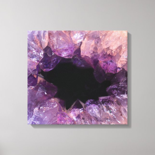 Lila Amethyst Leinwanddruck (Vorderseite)