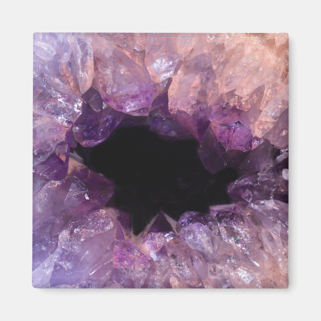 Lila Amethyst Magnet (Vorne)