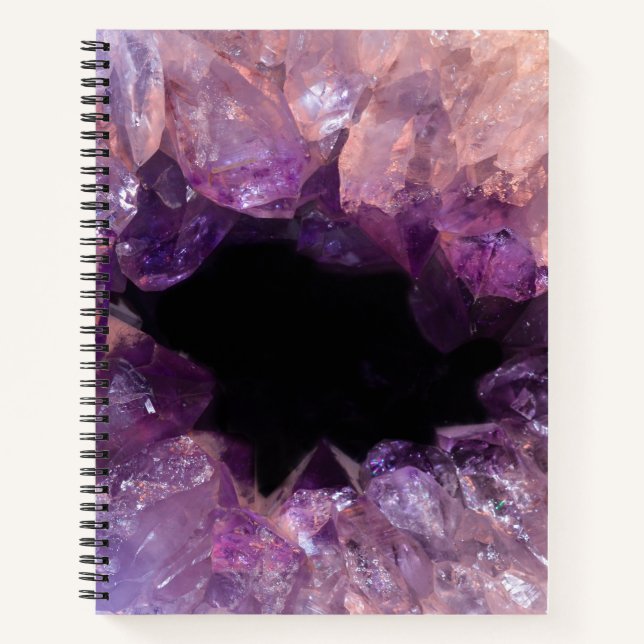 Lila Amethyst Notizbuch (Vorderseite)