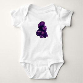Lila Amethyst Stone Baby Jersey Bodysuit Strampler