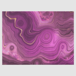 Lila Amethyst und Abstraktes Gold Seidenpapier