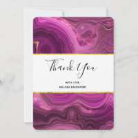 Lila Amethyst und Gold Abstrakte Agate Vielen Dank