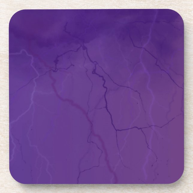 Lila Amethyst Untersetzer (Vorderseite)