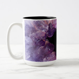 Lila Amethyst Zweifarbige Tasse