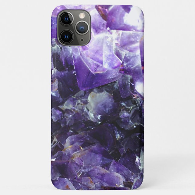 Lila Amethyste Case-Mate iPhone Hülle (Rückseite)