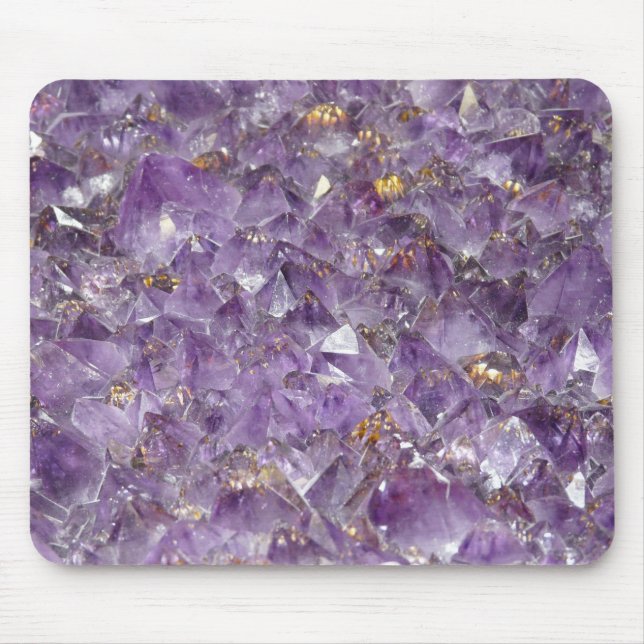 Lila Amethystikstein-Look Mousepad (Vorne)