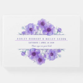 Lila anemonfarbenes Gästebuch