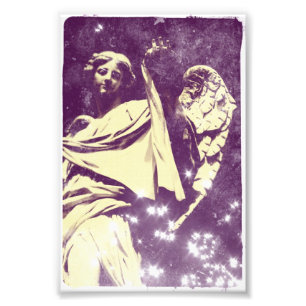 Lila Angel Fotodruck