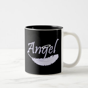 Lila Angel Zweifarbige Tasse