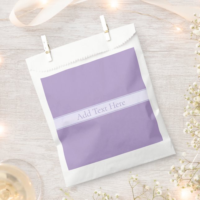 Lila, anpassbarer eleganter Leichtlavender Geschenktütchen (Ausgeschnitten)