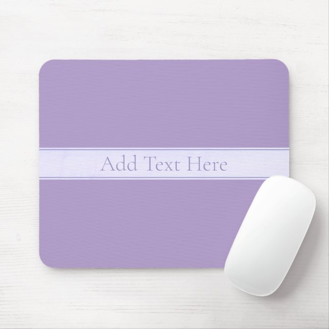 Lila, anpassbarer eleganter Leichtlavender Mousepad (Mit Mouse)