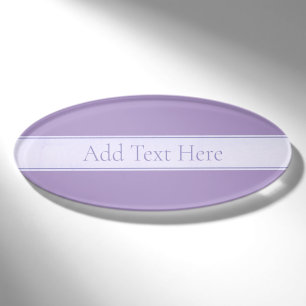 Lila, anpassbarer eleganter Leichtlavender Namenschild