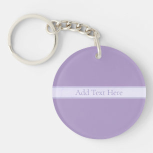 Lila, anpassbarer eleganter Leichtlavender Schlüsselanhänger