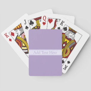 Lila, anpassbarer eleganter Leichtlavender Spielkarten