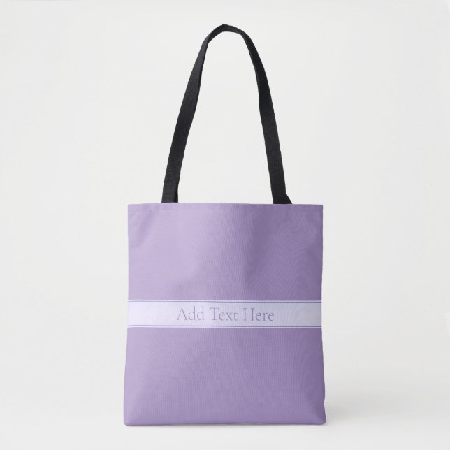Lila, anpassbarer eleganter Leichtlavender Tasche (Vorderseite)
