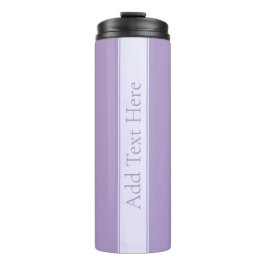 Lila, anpassbarer eleganter Leichtlavender Thermosbecher