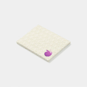Lila Apfel Post-it Klebezettel