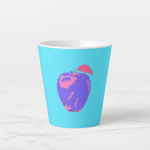 Lila Apple Pop Art Milchtasse