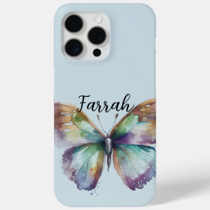 Lila Aqua Blue Mint Butterfliegen Case-Mate iPhone Hülle