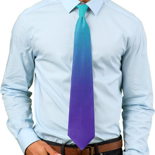 Lila Aqua Gradient Ombre Krawatte