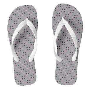 Lila, Aquamarin und grün Flip Flops