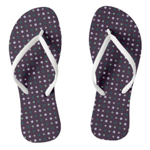 Lila, Aquamarin und grün Flip Flops