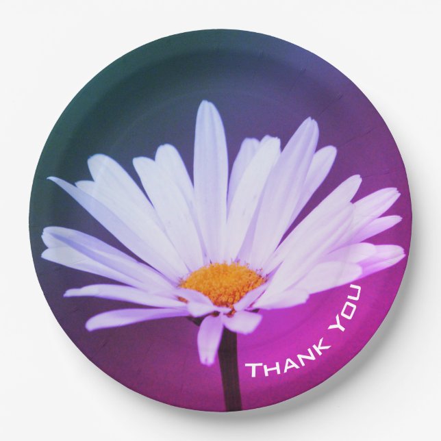 Lila Aquamarin und rosa Pappteller (Vorderseite)