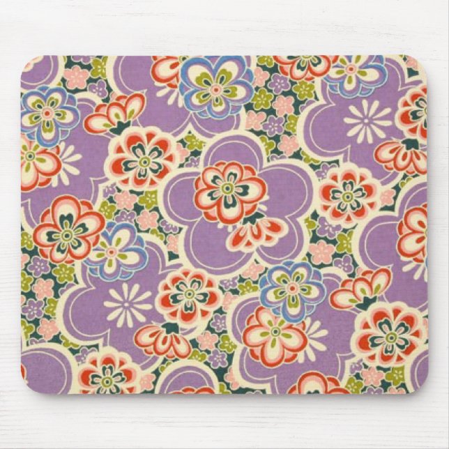 Lila, aquamarine, blaue, rote, grüne u. weiße mousepad (Vorne)