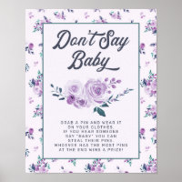 Lila Aquamarine Blüte Sage kein Baby Duwer Game Si