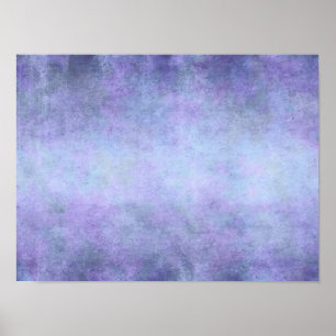 Lila, aquamarines Blau, Aqua und violetter Poster