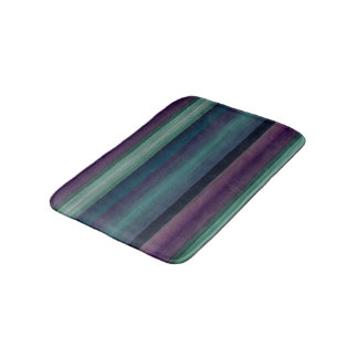 Lila Aquamarines blaues blaues Wasserfarbenmuster Badematte