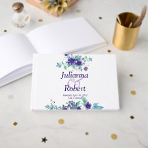 Lila Aquarell Blumenbuch
