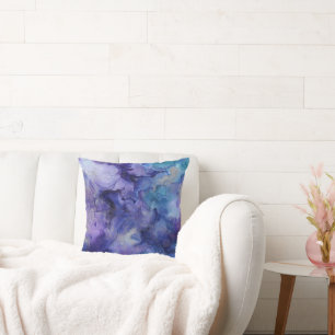 Lila Aquarell Kissen