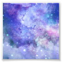 Lila Aquarell-Sternenhimmel-Weltraumliebhaber-Gala
