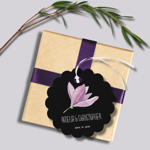 Lila Aquarellblume Vielen Dank Geschenkanhänger