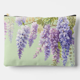 Lila Aquarellblütenwisteria lilac botanisch Zubehörtasche