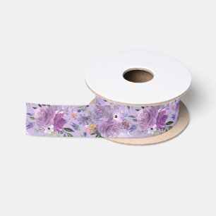 Lila Aquarellfarben Blume Wicca Handfastkabel S Satinband