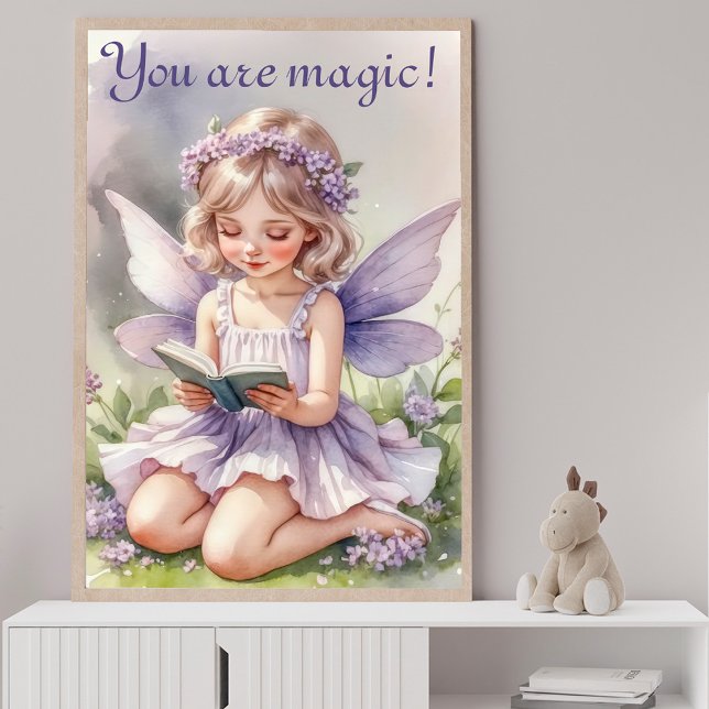 Lila Aquarellmaus Du bist magisch! Kostenvoranschl Poster (Von Creator hochgeladen)