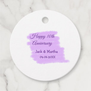 Lila Aquarellplatz, modern 10 Jahre alt Geschenkanhänger