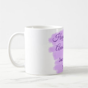 Lila Aquarellplatz, modern 10 Jahre alt Kaffeetasse